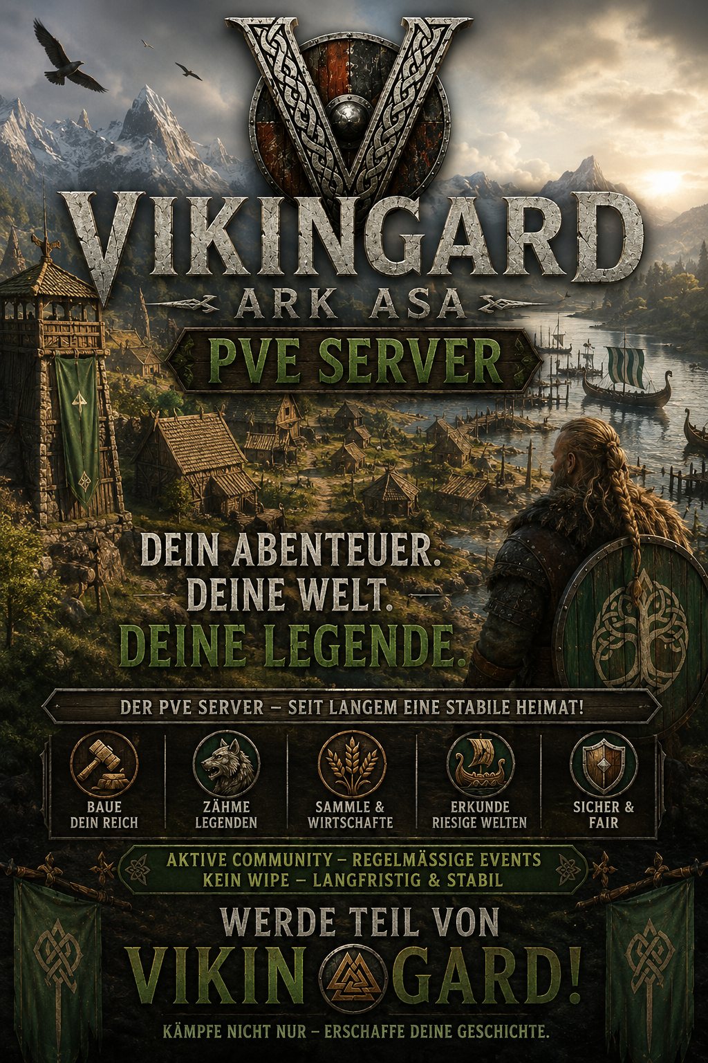 Vikingard PVE Server — Dein Abenteuer, deine Welt, deine Legende